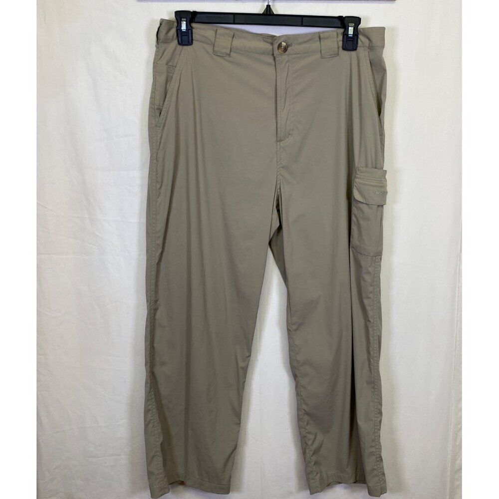 Exofficio Pants Mens 36 Beige Cargo Outdoors Hiking Climbing Lightweight